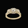 Diamant ring med tre rosetter*P. Hertz Online
