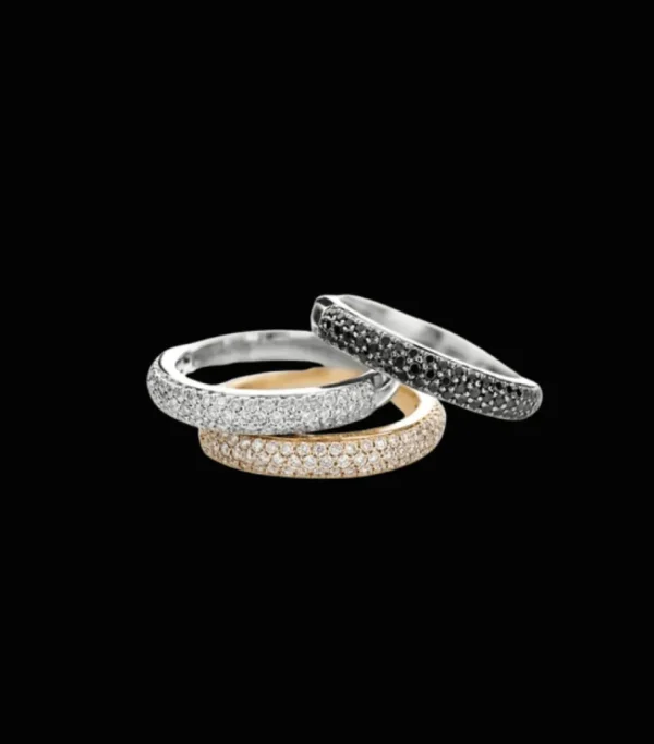 Pavé ringe med brillanter*P. Hertz Discount
