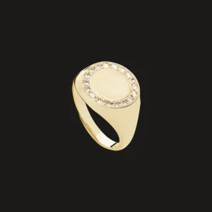 Signetring oval, lille*P. Hertz Clearance