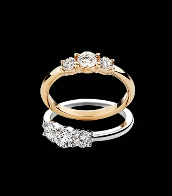 Tre-stens ring*P. Hertz Sale